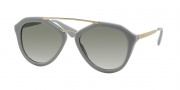 Prada PR 12QS Sunglasses Sunglasses - TV30A7 Opal Grey/Matte Grey / Grey Gradient