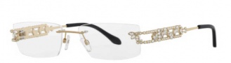 Caviar 5599 Eyeglasses Eyeglasses - 21 Gold / Clear Crystal Stones