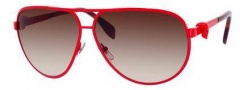 Alexander McQueen 4156/S Sunglasses Sunglasses - 0D0C Coral (JD brown gradient lens)