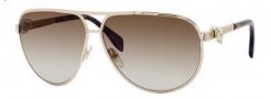Alexander McQueen 4156/S Sunglasses Sunglasses - 03YG Light Gold (CC brown gradient lens)