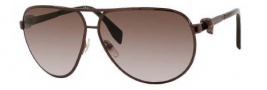 Alexander McQueen 4156/S Sunglasses Sunglasses - 0TER Shiny Brown (Sh brown gradient lens)