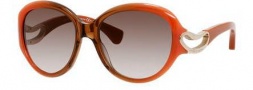 Alexander McQueen 4217/S Sunglasses Sunglasses - 0AXO Coral  Brown (HA brown gradient lens)