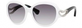 Alexander McQueen 4217/S Sunglasses Sunglasses - 0NUE White (9C dark gray gradient lens)