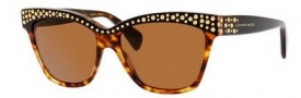 Alexander McQueen 4239/S Sunglasses Sunglasses - 02IE Black (8U dark brown lens)