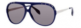 Alexander McQueen 4240/S Sunglasses Sunglasses - 02IN Blue (E5 smoke lens)
