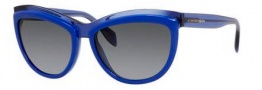 Alexander McQueen 4247/S Sunglasses Sunglasses - 08Rd Blue Navy (HD gray gradient lens)