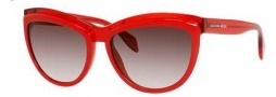 Alexander McQueen 4247/S Sunglasses Sunglasses - 08JL Transparent Red (K8 brown gradient lens)