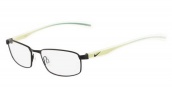Nike 4255 Eyeglasses Eyeglasses - 011 Satin Black/Volt/Turbo Green