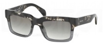 Prada PR 01QS Sunglasses Sunglasses - DG70A7 Spotted Black on Grey / Grey Gradient