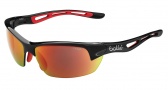Bolle Bolt S Sunglasses Sunglasses - 11776 Matte Black / TNS Fire
