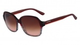 Lacoste L735S Sunglasses Sunglasses - 615 Red Grey Striped