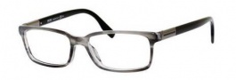 Hugo Boss 0604 Eyeglasses Eyeglasses - 02DB Gray Black Striped