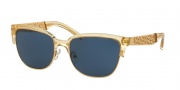 Tory Burch TY6032 Sunglasses Sunglasses - 153880 Pinot Crystal/Gold / Dark Blue Solid