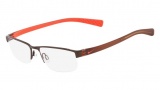 Nike 8096 Eyeglasses Eyeglasses - 200 Satin Walnut / Crystal Brown