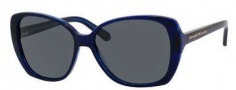 Kate Spade Brenna/P/S Sunglasses Sunglasses - 1A6P Navy Horn Crystal / Grey Polarized Lens