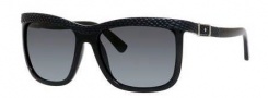 Jimmy Choo Rea/S Sunglasses Sunglasses - 0D28 Shiny Black (HD gray gradient lens)