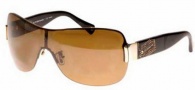 Coach HC7010BM Sunglasses Daniella Sunglasses - 905383 LP049 Gold / Black / Brown Polarized