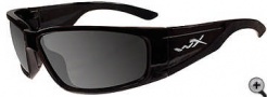 Wiley X WX Zak Sunglasses Sunglasses - Gloss Black / Polarized Grey Lens