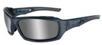 Wiley X Wx Echo Sunglasses Sunglasses - CCECH01 Smoke Steel Blue / Silver Flash Lens
