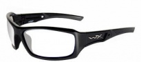 Wiley X Wx Echo Sunglasses Sunglasses - CCECH03 Gloss Black / Clear Lens