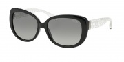 Coach HC8076 Sunglasses Laurin Sunglasses - 515111 Black Crystal / Grey Gradient