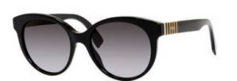 Fendi 0013/S Sunglasses Sunglasses - 07SY Black (9O dark gray gradient lens)