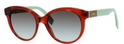 Fendi 0013/S Sunglasses Sunglasses - 07TI Burgundy (PL gray green lens)