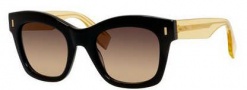 Fendi 0025/S Sunglasses Sunglasses - 07OA Black (ED brown gradient lens)
