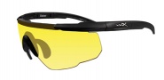 Wiley X WX Saber Advanced Sunglasses Sunglasses - 300 Matte Black / Pale Yellow