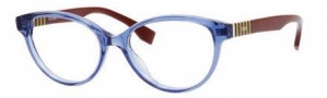 Fendi 0016 Eyeglasses Eyeglasses - 07TR Blue / Burgundy