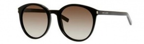 Yves Saint Laurent Classic 6/S Sunglasses Sunglasses - 0807 Black (HA Brown Gradient Lens)