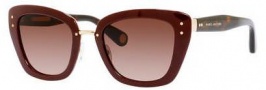 Marc Jacobs 506/S Sunglasses Sunglasses - 00NO Gold / Burgundy Opal (J6 brown gradient lens)