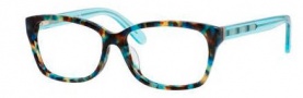Kate Spade Demi/F Eyeglasses Eyeglasses - 0FB1 Teal Havana Teal