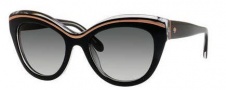 Kate Spade Elektra/S Sunglasses Sunglasses - 0W41 Black Crystal (Y7 gray gradient lens)