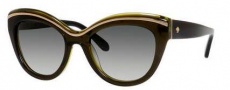 Kate Spade Elektra/S Sunglasses Sunglasses - 0JYZ Olive Chartreus (Y7 gray gradient lens)