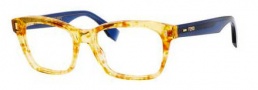 Fendi 0027 Eyeglasses Eyeglasses - 07OC Amber / Dark Blue