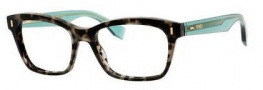 Fendi 0027 Eyeglasses Eyeglasses - 07OF Gray Spotted / Green
