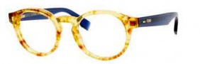 Fendi 0028 Eyeglasses Eyeglasses - 07OC Amber / Dark Blue