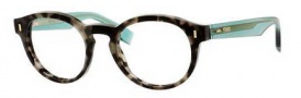 Fendi 0028 Eyeglasses Eyeglasses - 07OF Gray Spotted / Green