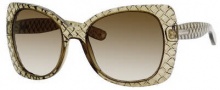 Bottega Veneta 209/S Sunglasses Sunglasses - 043P Olive (DB brown gray gradient lens)