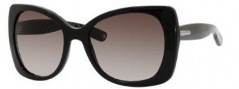 Bottega Veneta 209/S Sunglasses Sunglasses - 0438 Shiny Black (HA brown gradient lens)