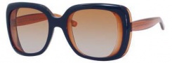 Bottega Veneta 228/S Sunglasses Sunglasses - 05B0 Blue Orange (CM brown gray gradient lens)