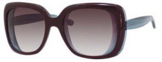 Bottega Veneta 228/S Sunglasses Sunglasses - 013J Burgundy Azure Transparent (JS gray gradient lens)