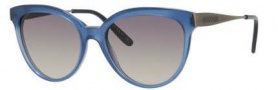 Bottega Veneta 245/S Sunglasses Sunglasses - 0F2G Blue (DX dark gray shaded lens)