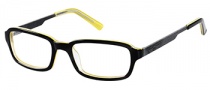 Harley Davidson HDT 110 Eyeglasses Eyeglasses - BLK: Black / Yellow