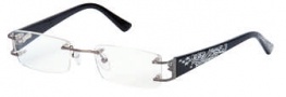 Hilco Frameworks 601 Eyeglasses Eyeglasses - Black Silver