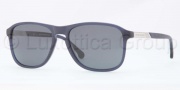 Brooks Brothers BB5012 Sunglasses Sunglasses - 607187 Matte Blue / Grey Solid
