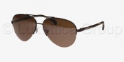 Brooks Brothers BB4018 Sunglasses Sunglasses - 150273 Satin Black / Brown Solid