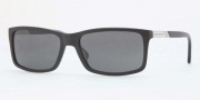 Brooks Brothers BB5014 Sunglasses Sunglasses - 606481 Matte Black / Grey Solid Polarized
