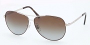 Ralph by Ralph Lauren RA4109 Sunglasses Sunglasses - 3011T3 Shiny Silver / Brown / Grey Gradient Polarized